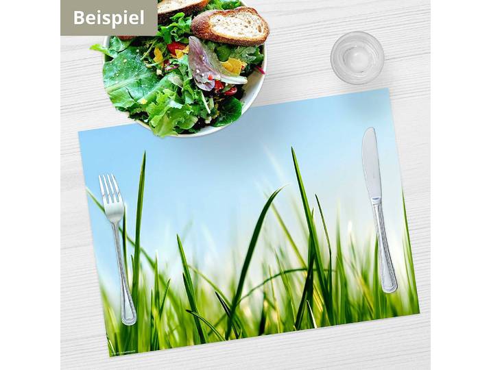 Tischset Grashalme u. Himmel 12er-Set 44 x 32cm Multicolor
