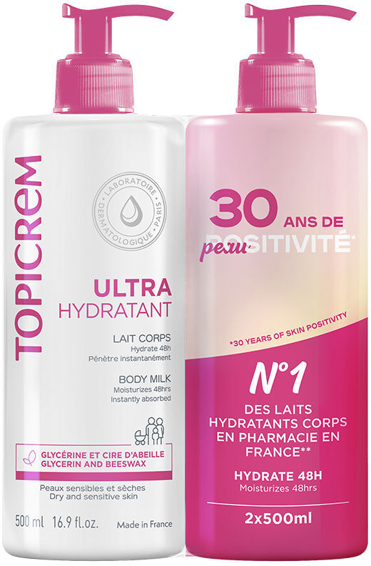 Topicrem Uh Leche Ultra Hidratante Corporal Pack 2 x 500 ml