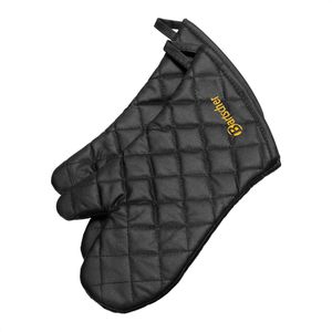 Bartscher Ofenhandschuh Topfhandschuhe 370, schwarz, bis 250°C hitzebeständig, aus Baumwolle, 2 Stück