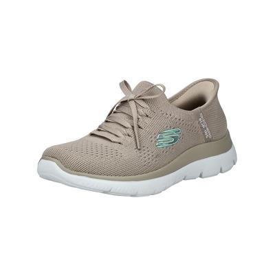 Sneaker SKECHERS "Skechers Sneaker Textil", Damen, Gr. 40, beige, Textil, Schuhe Sneaker