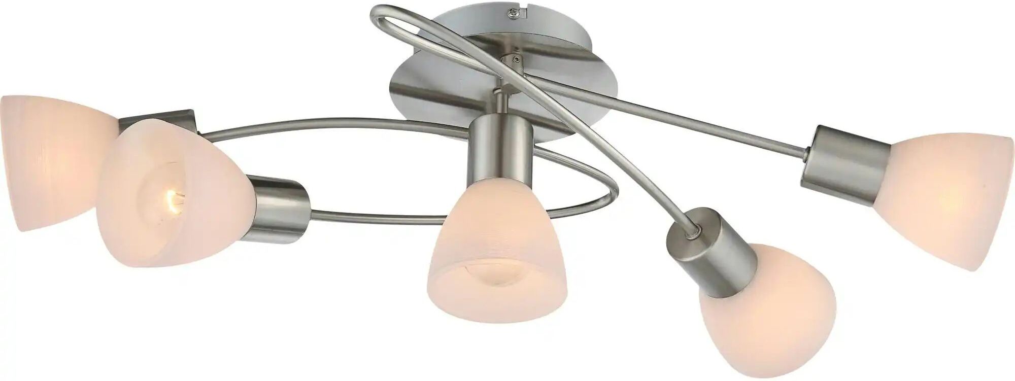 Globo Lighting Deckenleuchte   ¦ silber ¦ Maße (cm): B: 36,5 H: 21