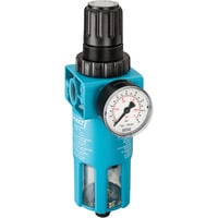 Filterdruckminderer 9070-5, Wartungseinheit blau/schwarz, Filterdruckminderer und Manometer
