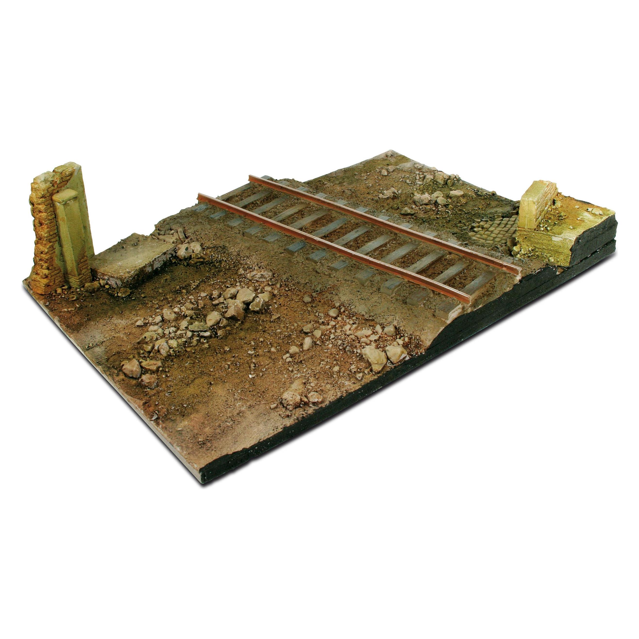 Wittmax Scenics Diorama Bases Country Road Cross 31x21cm (Kunststoff) (SC104)