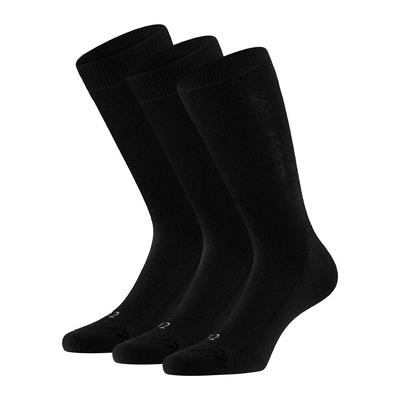 Basicsocken APOLLO, Herren, Gr. 39-42, schwarz, Elasthan, Polyamid, Wolle, unifarben, elastisch, Socken, Unisex mit Stickerei und weichen Merinowoll-Anteil
