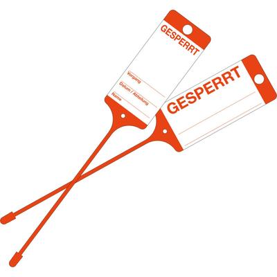 Eichner Warenanhänger 9219-00769 Gesperrt rot 100 Stück