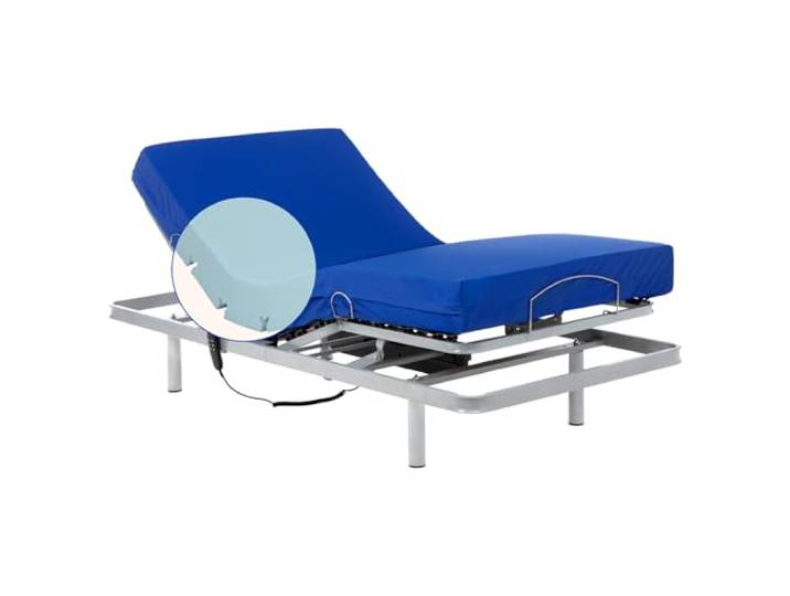 Geriafy - Elektrisch verstellbares Bett mit Professional HR Kaltschaummatratze 90x200 cm 4 Zonen Lattenrost Wasserdichter Bezug Stabil & Komfortabel