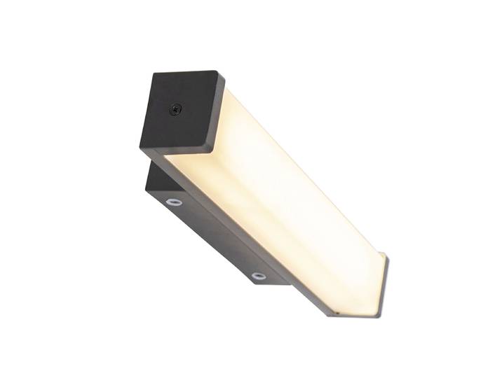 Applique murale noire 32 cm IP44 - Cascada