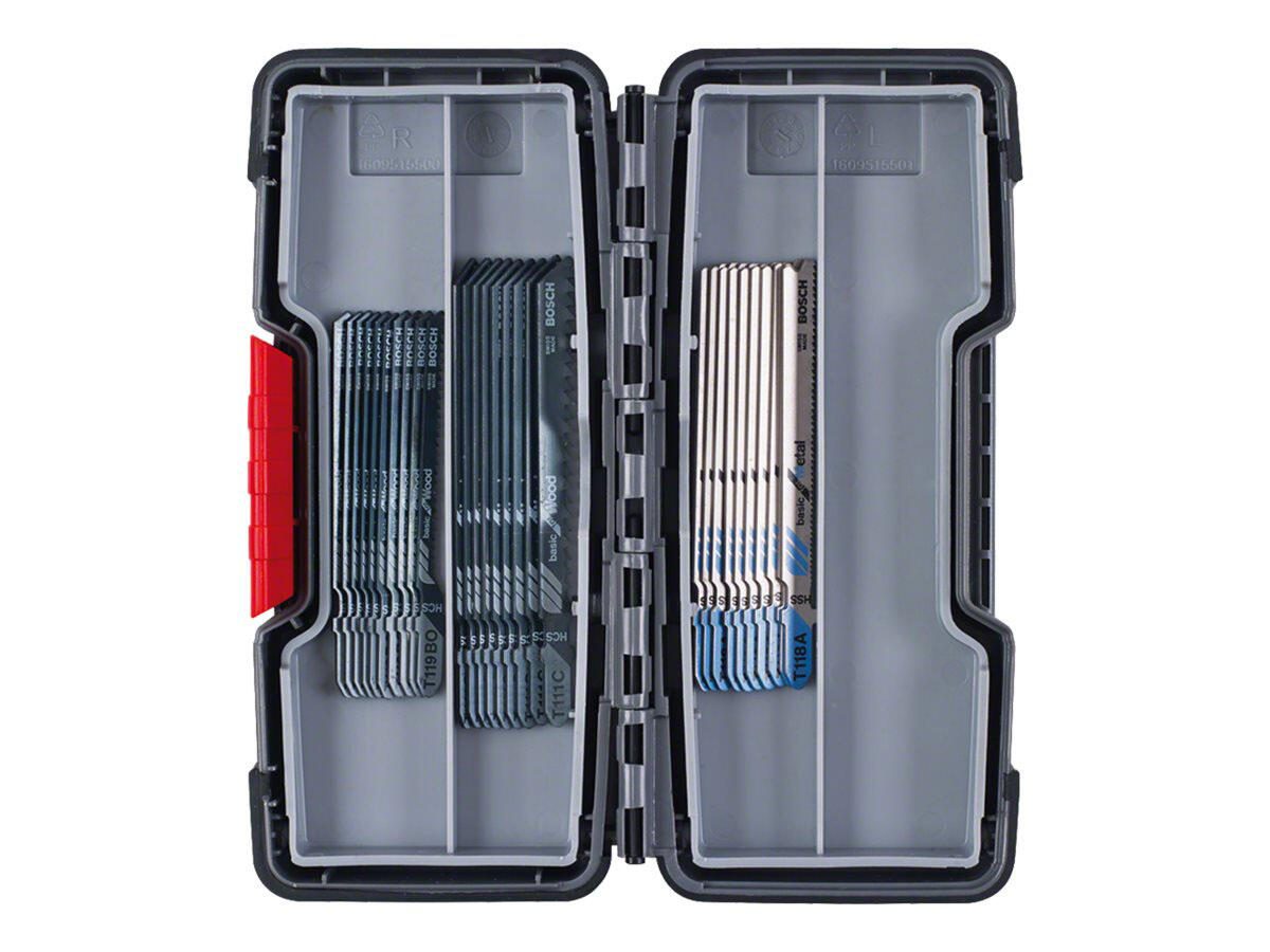 BOSCH ToughBox Basic Wood/Metal Stichsägeblätter-Set 30-teilig 2607010903