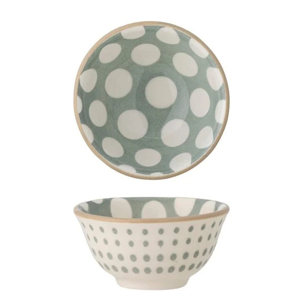 Bloomingville Maple set van 6 blauwe keramische schaaltjes