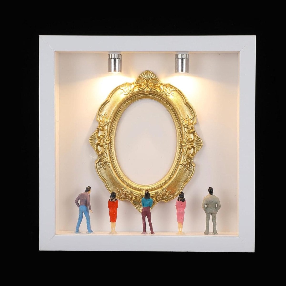 Schaduwdoos Fotolijst Display Case Wit - 16,9 x 16,9 cm