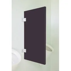 Standard Urinaltrennwand Novara aus Holzwerkstoff Graphit