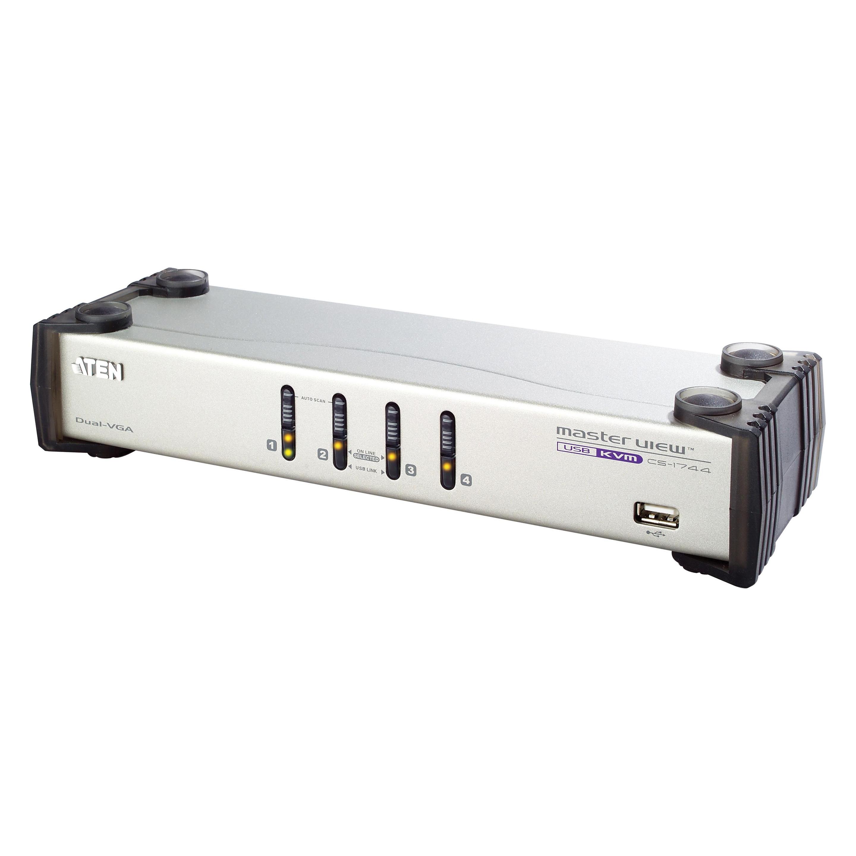 Aten CS1744: Dual-View KVM Switch, 4Port (CS1744C-AT)