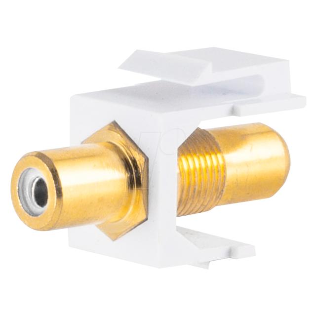 Shiverpeaks -BASIC-S--Keystone Verbinder Cinch-Buchse vergoldet, weiss (BS08-10065)