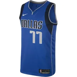 Nike, Herren, Sportshirt, Luka Doncic Mavericks Icon Edition (L), Blau
