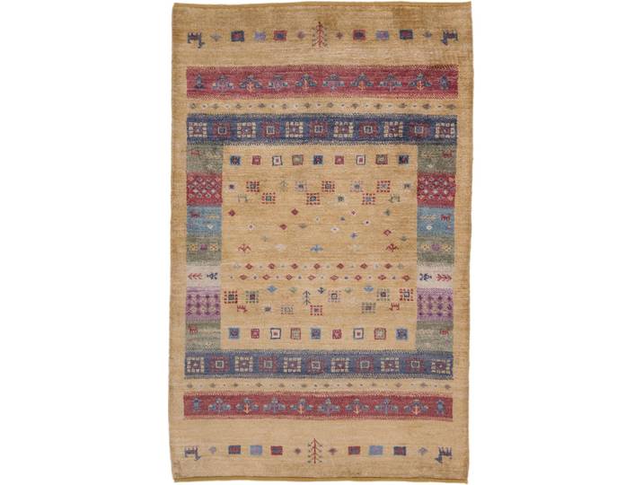 Gabbeh Sheen Teppich 93x148 Handgeknüpft Modern Orientteppich
