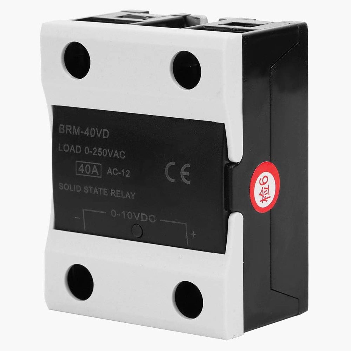 SSR Solid State Relais DC naar AC Eenfase 40A (DC 0-10V naar AC 0-250V) met Plastic Deksel