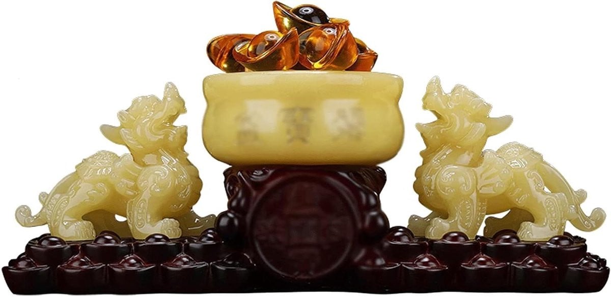 Decoratief Feng Shui Beeldje voor Rijkdom en Luxe - Groen