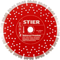 Stier, Sägeblatt, Diamanttrennscheibe Universal Premium Ø300 mm Bohrung 20 mm