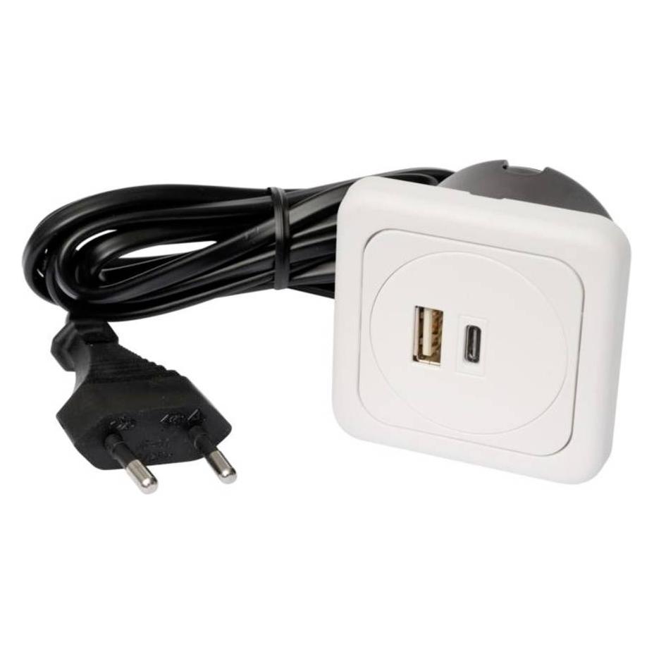 interBär Doppel-Usb-A/C Ladesteckdose (9016-018.81)