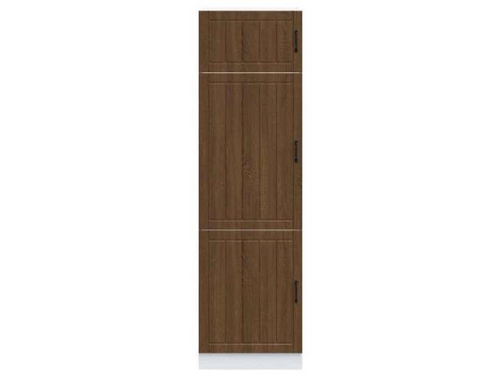 SOLOMOON@ Colonne cuisine - Armoire de cuisine Lucca - Meuble bas de cuisine - chêne marron bois d'ingénierie FR 1258