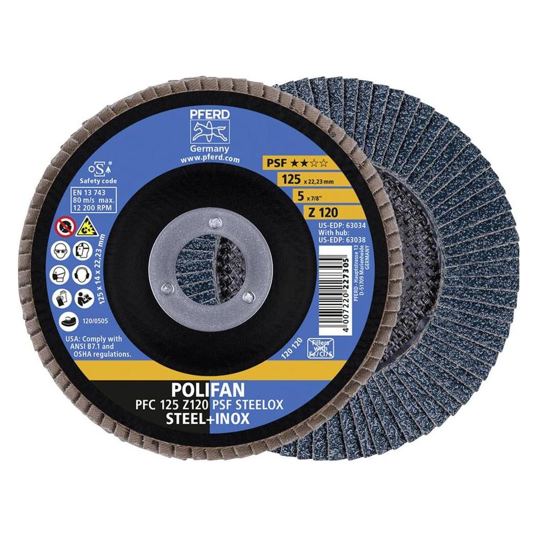 Pferd POLIFAN Fächerscheibe PFC 125 Z 120 PSF STEELOX (120) (69398195)