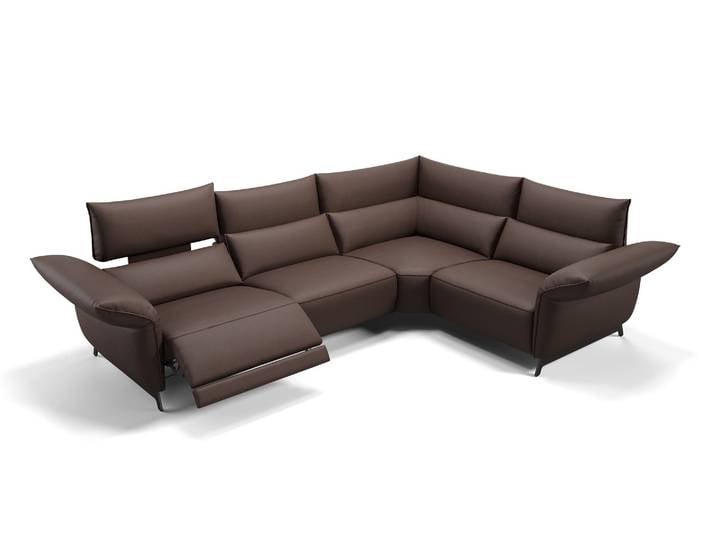 Ledergarnitur CUNEO Ecksofa mit Funktion