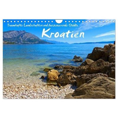 Kroatien - Traumhafte Landschaften und faszinierende Städte (Wandkalender 2027 DIN A4 quer), CALVENDO Monatskalender