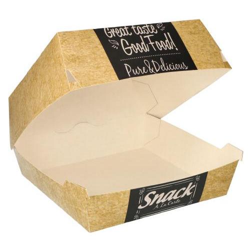 Papstar 87493 Einweg-Lebensmittelbehälter Karton Beige (50x) (87493)