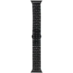 Neue Armbanduhr GlacierX Multi-Link Bracelet Black für Apple Watch 38/40/41mm Schwarz