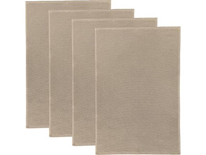 Erwin Müller Reinigungstuch, Putztuch, Multifunktionstuch 4er-Pack beige Größe 50x70 cm - saugstark, zum Putzen oder Staubwischen, robust und langlebig, mit Frottierseite