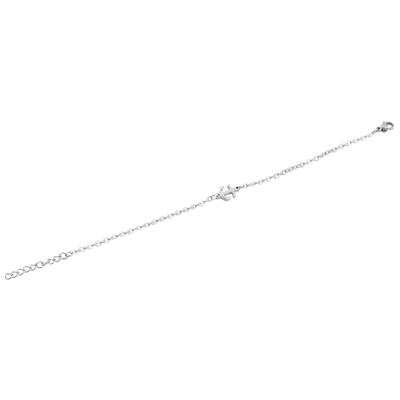 Armband ADELIA´S "Armband aus Edelstahl 17 cm", silber, Armbänder, Damen, 17cm, Edelstahl, Armband, Ideal zum Verschenken – schlicht und stilvoll