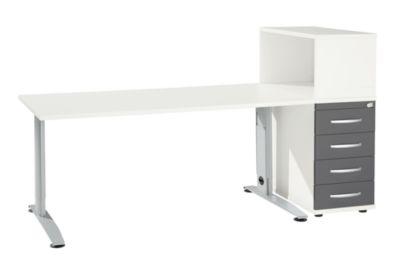 Schäfer Shop Select Büromöbelset LOGIN 2-teilig, Schreibtisch B 1600 mm