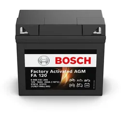 Motorradbatterie BOSCH 0 986 FA1 200 AGM 12V 18Ah 250A FA120
