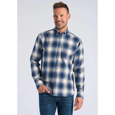 Langarmhemd JACK’S "Freizeithemd (Langarm) Regular Fit", Herren, Gr. XL, Normalgrößen, blau (denim blau), Obermaterial: 100% Baumwolle, Hemden