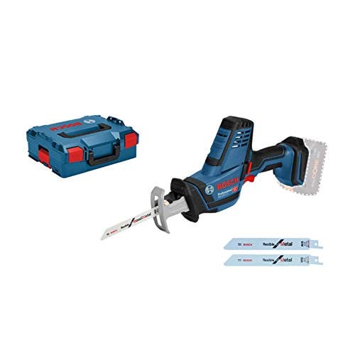 Bosch Professional 18V System GSA 18 V-LI C accu-reciprozaagmachine met 3 reciprozaagbladen en L-BOXX