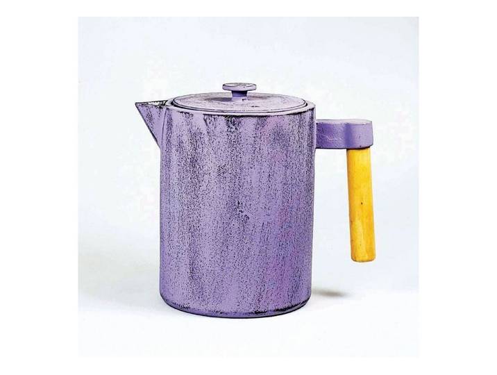 JA-UNENDLICH Teekanne Kohi, 1.2 l, (Kanne, Sieb), Gusseisen handgefertigt im Sandgussverfahren, innen emailliert