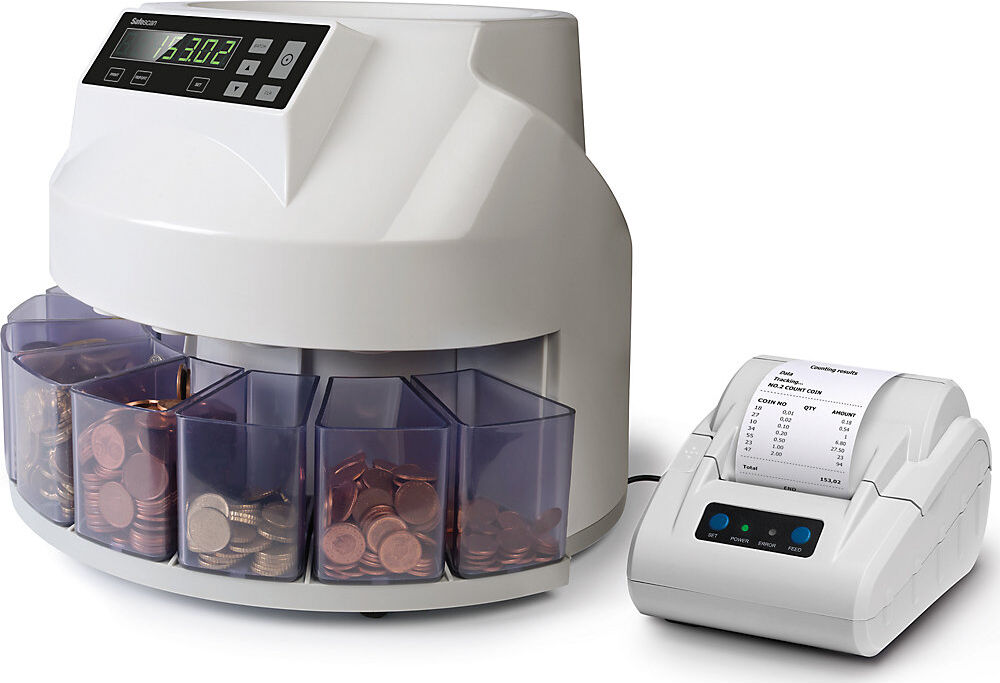 Thermodrucker, für Münzzähler 1250, 1450, Geldzählmaschinen 2265, 2665-S, 2685-S, 2985-SX und Geldwaage 6185, TP-230 Safescan