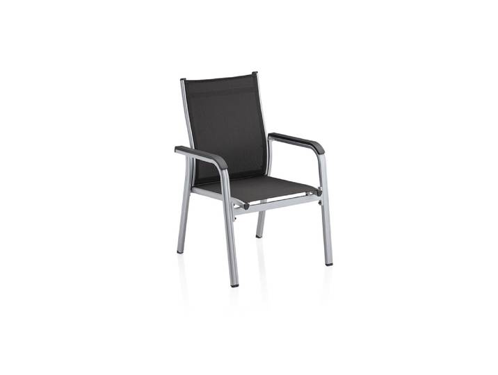Kettler Basic Plus Stapelsessel Aluminium/Outdoorgewebe
