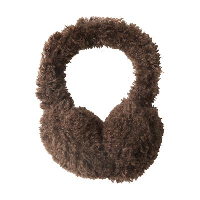 Ohrenwärmer CECIL, Damen, braun (chocolate sauce braun), Fleece, Kunstfaser, unifarben, Mützen, Kuschelige Teddy-Ohrwärmer