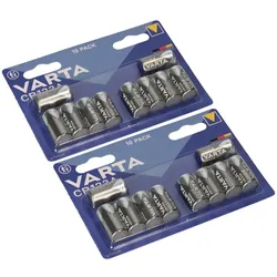 20x VARTA CR123A Lithium Batterie 3V 1480 mAh – CR17345 – Blisterware