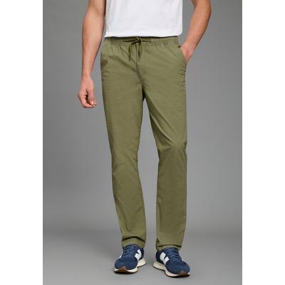 Schlupfhose BRUNO BANANI, Herren, Gr. XXL, N-Gr, grün (khaki), Web, Obermaterial: 98% Baumwolle, 2% Elasthan, unifarben, bequem lang, Hosen Schlupfhose, bequem und angesagt