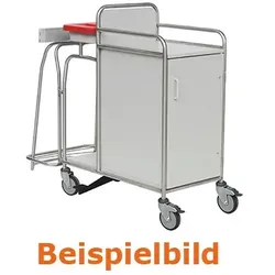 Novocal SW 910 K Stationswagen mit koppelbarem 1fach Sammler und geschlossenem Schrank
