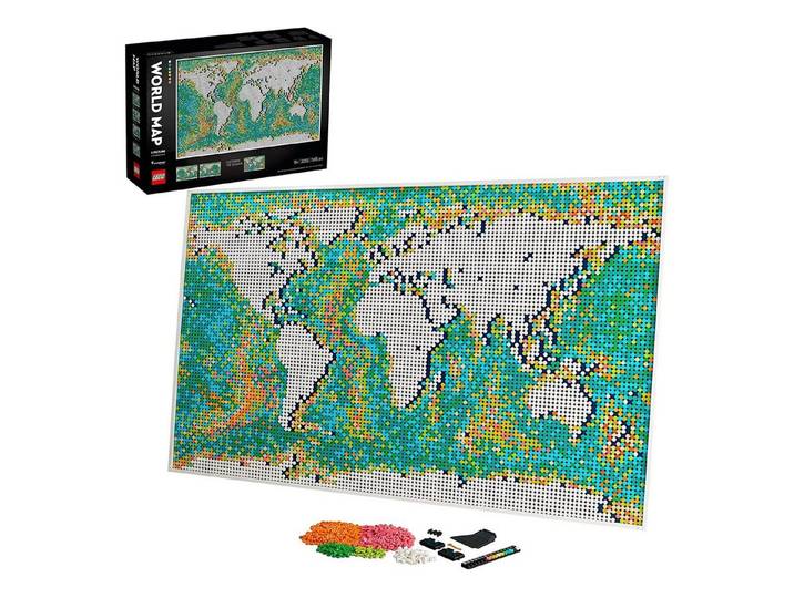 LEGO® Art 31203 Weltkarte Bausatz Anzahl der Bausteine: 11695 Stk. Spielbausteine, (11695 St)