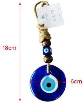 Inspired Living Handwoven Evil Eye Wall Hanging Nazar Protection Decor 1
