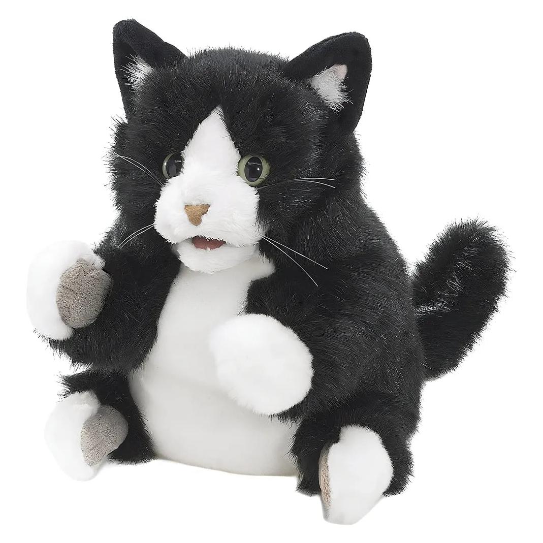 Folkmanis Handpuppe Tuxedo Katze (3179)