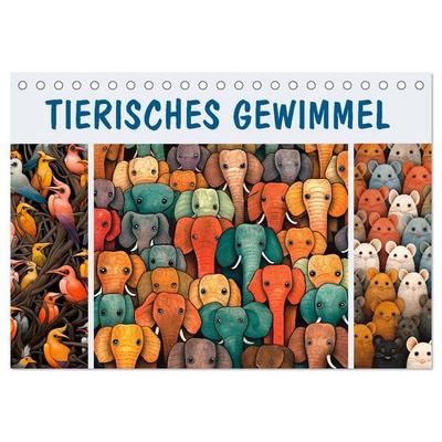 Tierisches Gewimmel (Tischkalender 2026 DIN A5 quer), CALVENDO Monatskalender