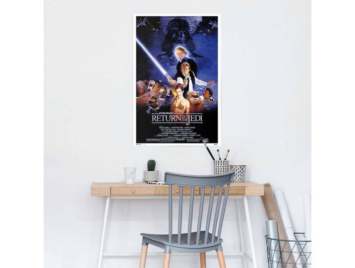 Affiche Star Wars Return Of The Jedi Papier Bleu 61 x 92 x 0cm