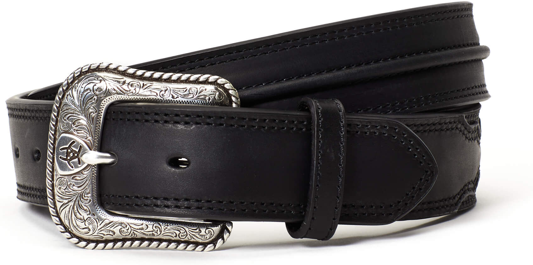 Men's Center Ridge Black Belt Leather, Size: 32 by Ariat