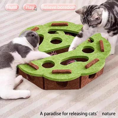 Uplift Treasures Interactive Cat Puzzle Maze Scratcher Toy Interactive Cat Puzzle Maze Scratcher Toy