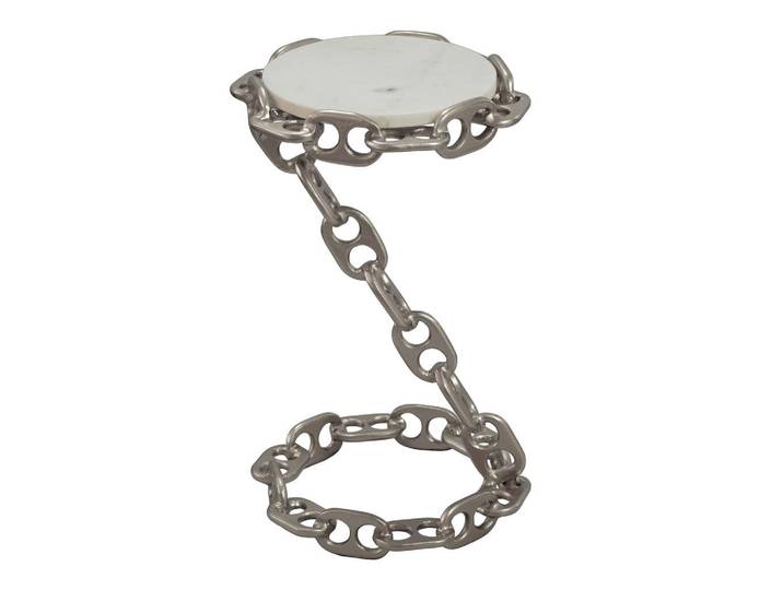 Livetastic Beistelltisch, Silber, Metall, rund, 31x51x31 cm, einfacher Aufbau, Wohnzimmer, Wohnzimmertische, Beistelltische, Beistelltische Metall